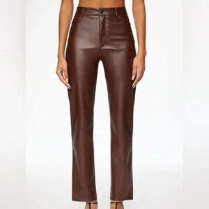 Dynamite Gisele Faux Leather Pants (size 4)